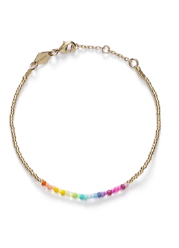 ANNI LU GULDEN RAINBOW ARMBAND GULDPLATERAD